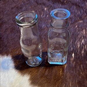 Clear Glass Milk and honey Bottle Set - Home Dining